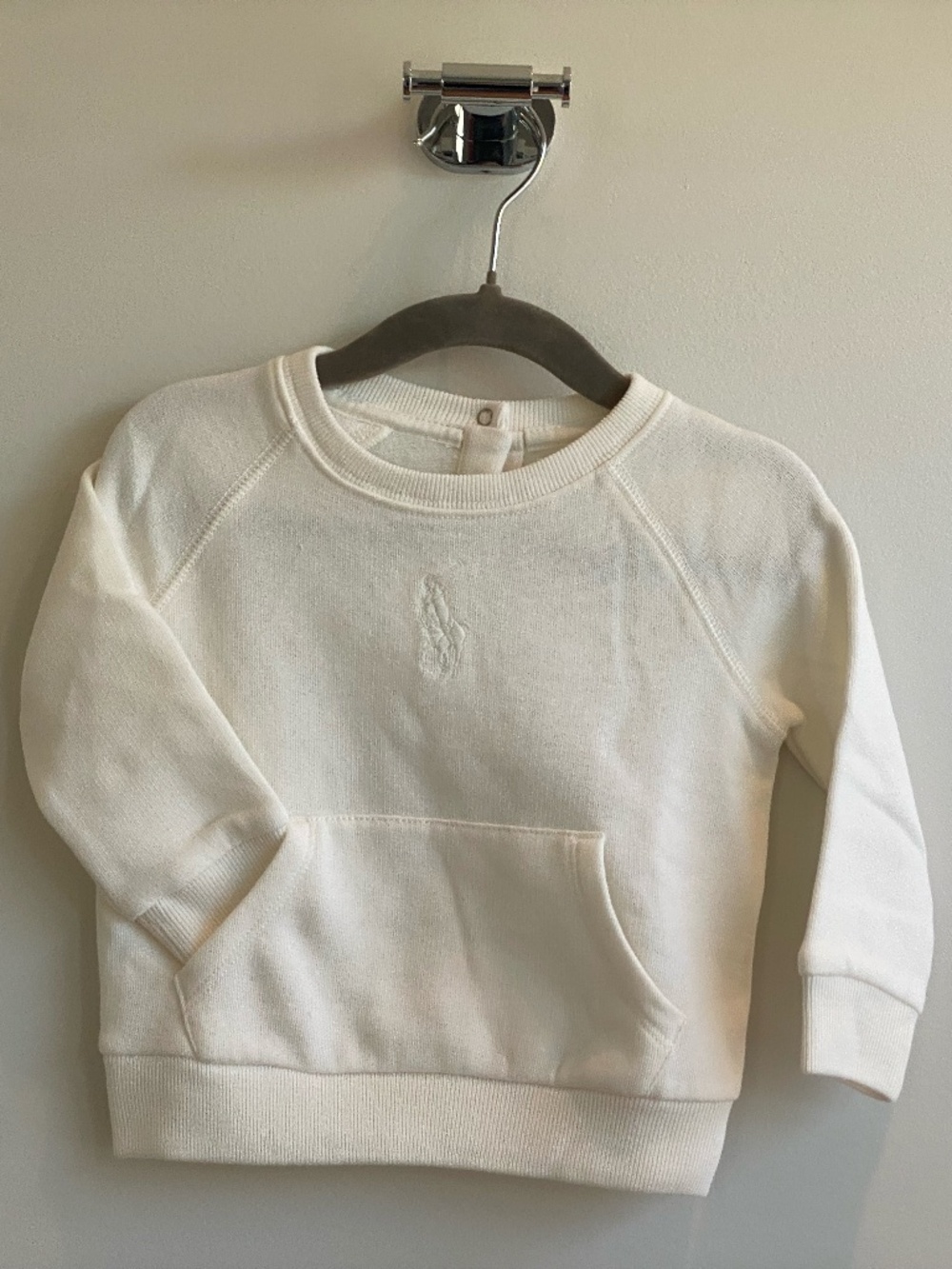 Cream sweatshirt and pants